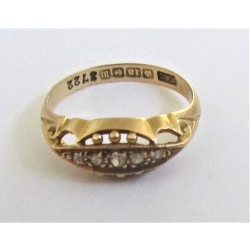 18k gold diamonds ring
