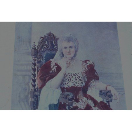 Original lithograph, Queen Elisabeth of Romania