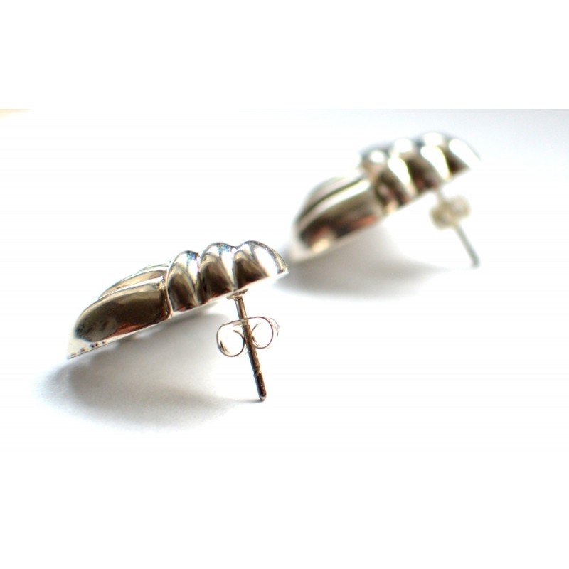 Heavy silver earrings