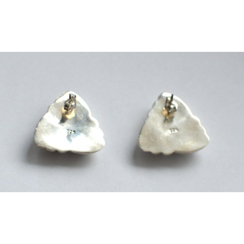 Heavy silver earrings