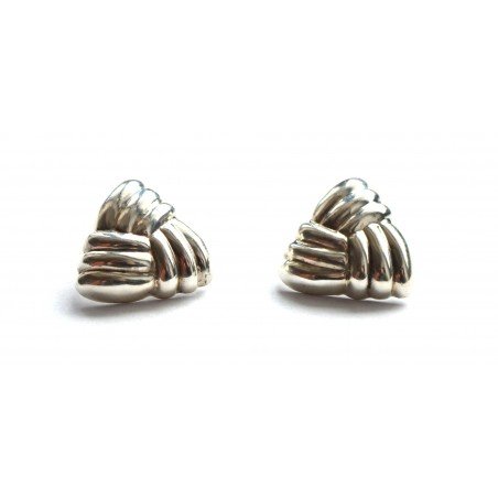Heavy silver earrings