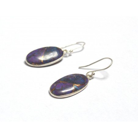 cercei argint turcoaz cupru violet