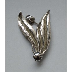 Vintage silver brooch, 1967
