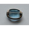 brosa vintage argint cristal blue