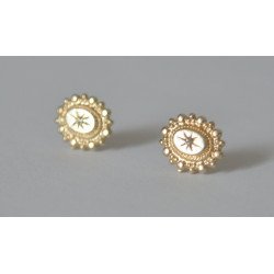 9k gold earrings with diamonds 2