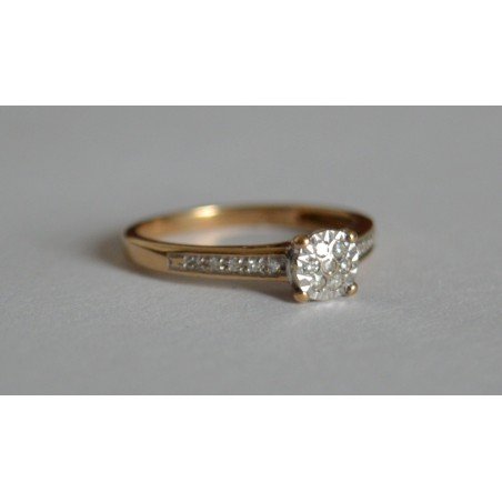 inel aur diamante