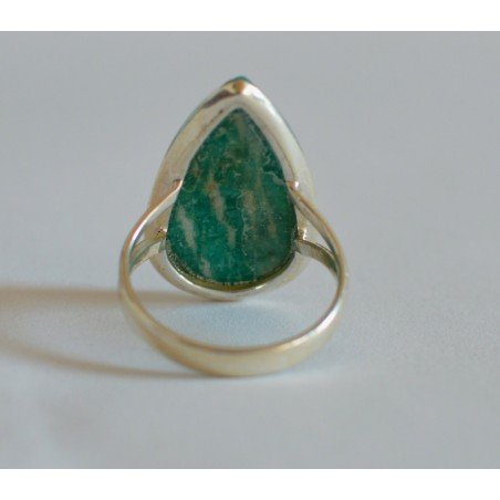 Silver ring with Russian amazonite