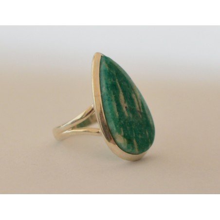 Silver ring with Russian amazonite