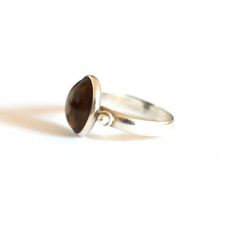 inel topaz fumuriu