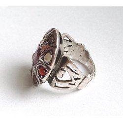 Silver Navaratna ring 2