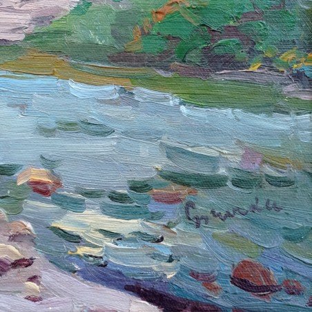 Janos Gruzda (1881-1953) - oil on canvas painting