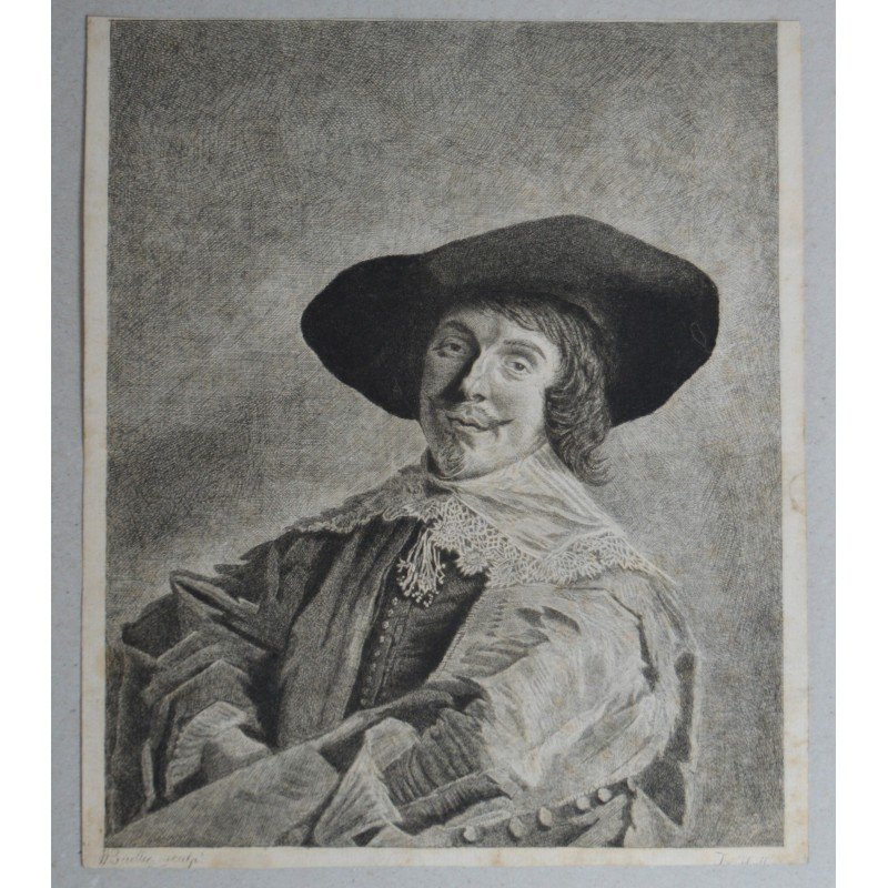 Frans Hals Autoportret mezzotinta 1765