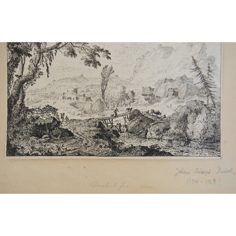 Johann Christoph Dietzsch, landscape engraving,...