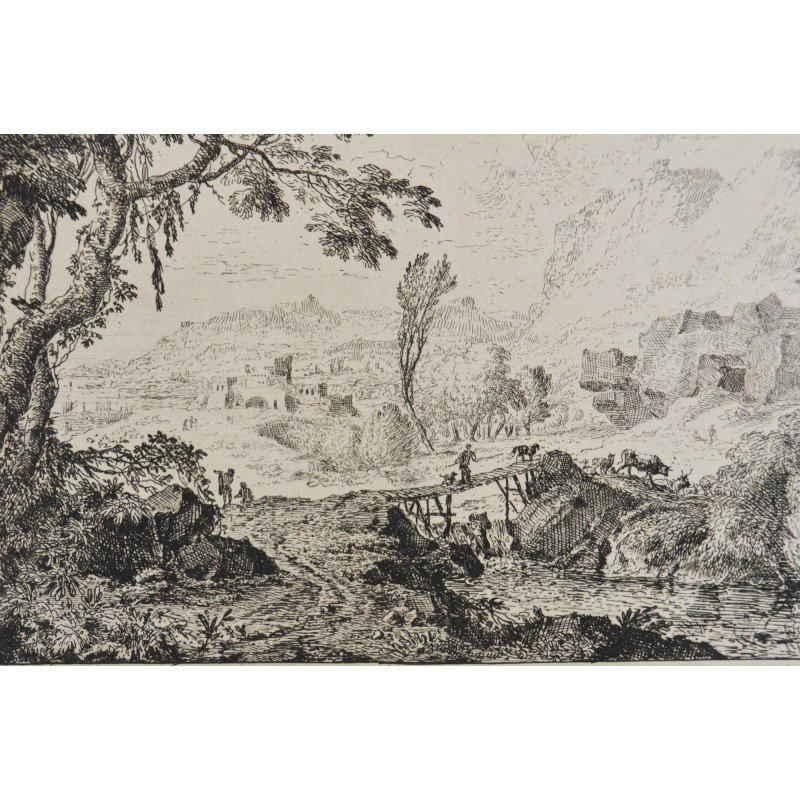 Johann Christoph Dietzsch, landscape engraving,...