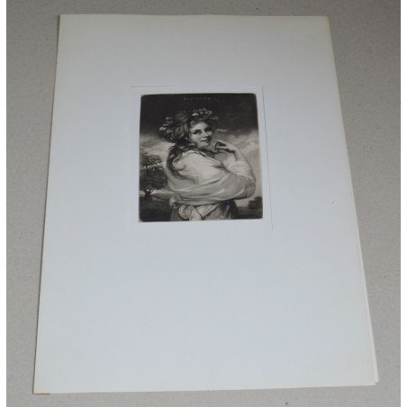 Sir Joshua Reynolds "A Bacchante" mezzotint, 1784