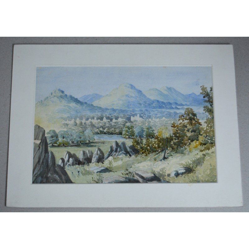 "India" antique watercolour, 19th century