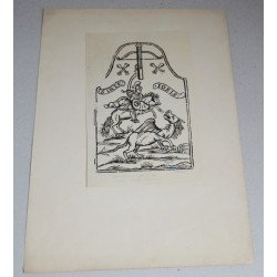 "Sinte Ioris" woodcut