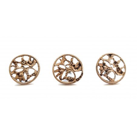 Arts & Crafts silver buttons