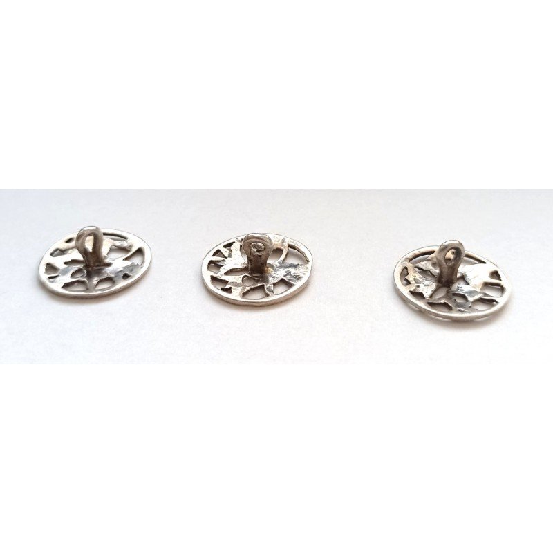 Arts & Crafts silver buttons