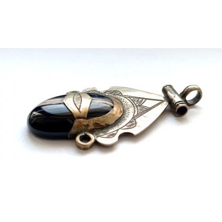 Tuareg pendant with agate - vintage