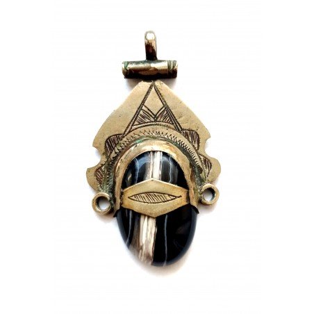 Tuareg pendant with agate - vintage