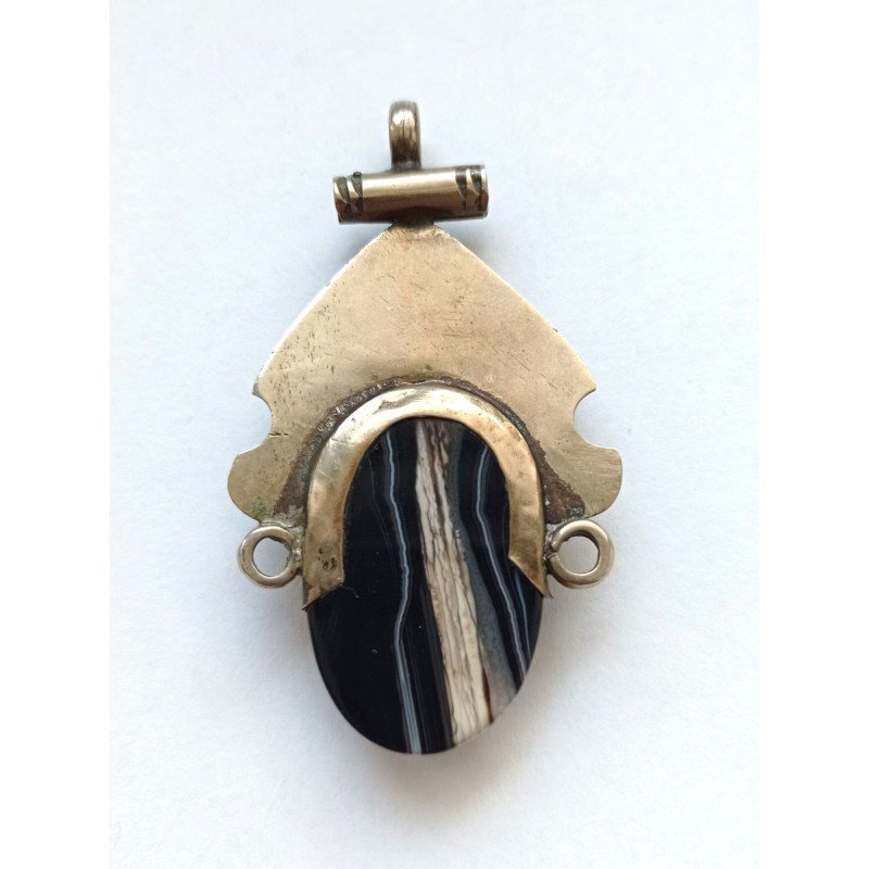 Tuareg pendant with agate - vintage