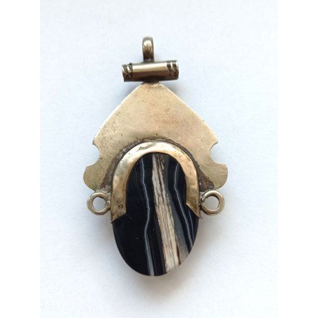 Tuareg pendant with agate - vintage