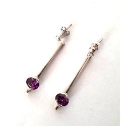 Silver earrings