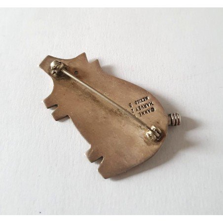 Silver brooch by Anne Harvey - Mexico