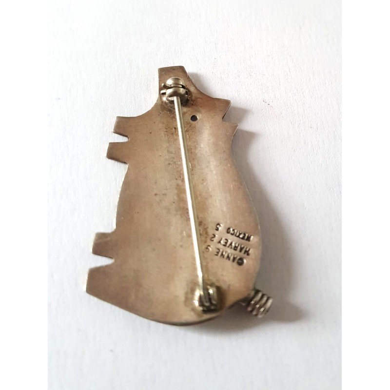 Silver brooch by Anne Harvey - Mexico