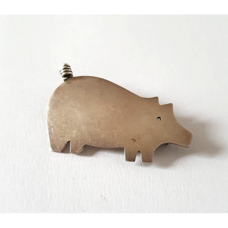 Silver brooch by Anne Harvey - Mexico