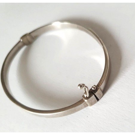 bratara argint diamante negre