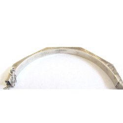 Octagonal silver bracelet 2