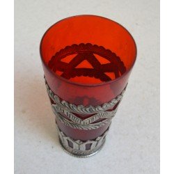 Vechi pahar  Ruby Red East Asian