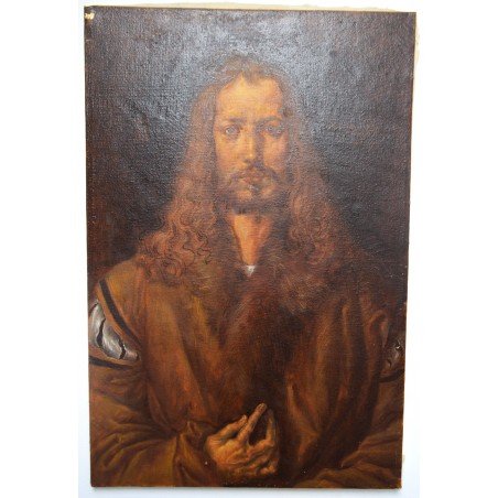Albrecht Durer "Self-portrait" oil on canvas, copy