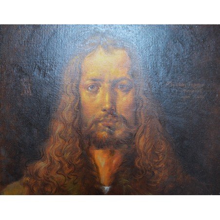Albrecht Durer "Self-portrait" oil on canvas, copy