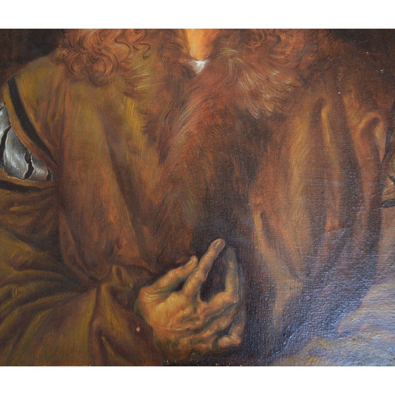 Albrecht Durer "Self-portrait" oil on canvas, copy