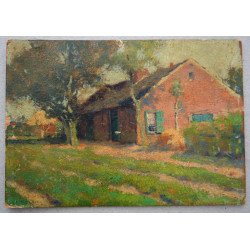 Walter Castle Keith "Dutch Farm" oil on board