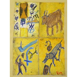 Ilie Boca "Signs" mixed media, 1989 2