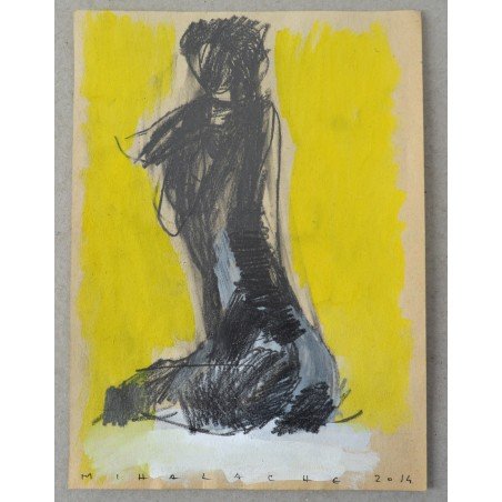 Ion Mihalache "Nud" tehnica mixta 2014