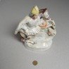 Sfantul Gheorghe omorand balaurul figurina de Staffordshire cca 1850-1880