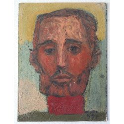 Ilie Boca "Man" oil on board, 1997
