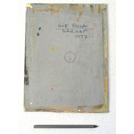 Ilie Boca "Man" oil on board, 1997