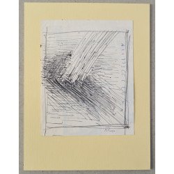 Mihai Rusu "Composition" ballpoint pen drawing