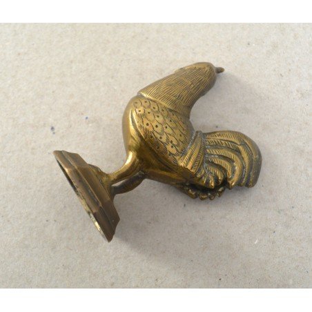 Miniature brass cockerel, circa 1900