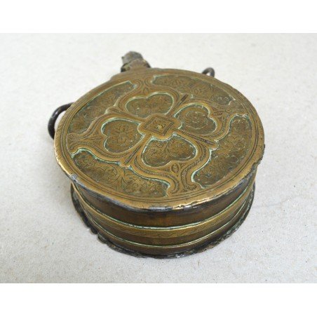 Antique gunpowder flask, Morocco, 18th-19th century