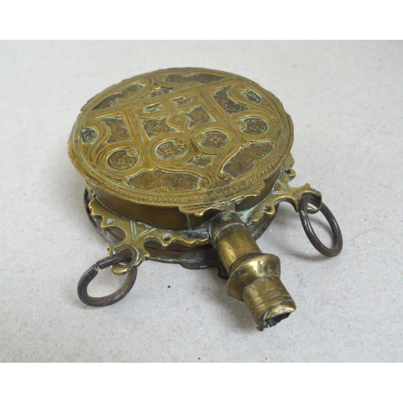 Antique gunpowder flask, Morocco, 18th-19th...