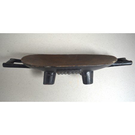 Antique Zulu wooden platter, South Africa, 20th century