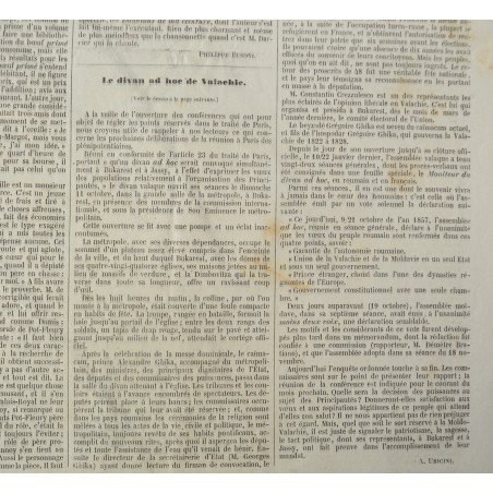 Stampa originala Divanul Ad Hoc al Valahiei 1857