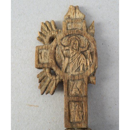 Peasant wooden cross, 19th century